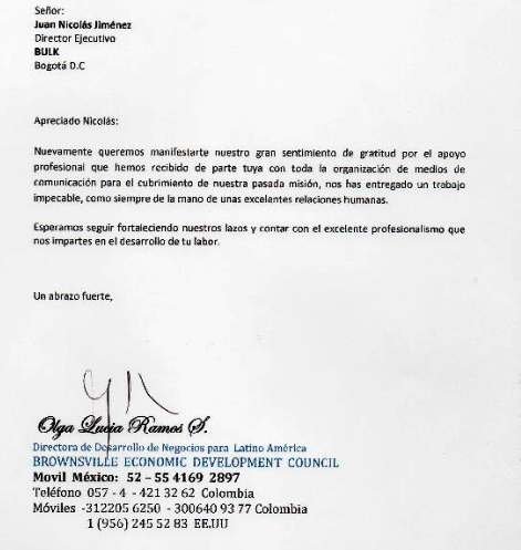 recibimos un reconocimiento por labores de prensa con brownsvilleedc.org